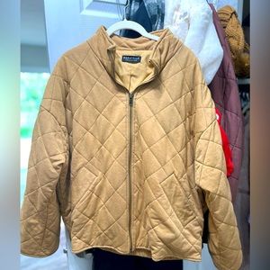 Tan puffer jacket